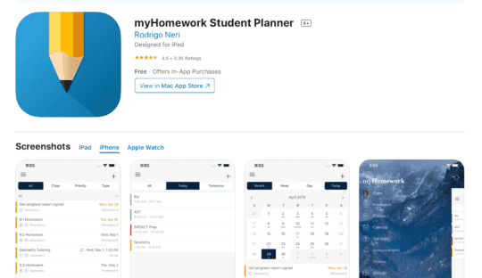 best college students calendar app for mac and iphone